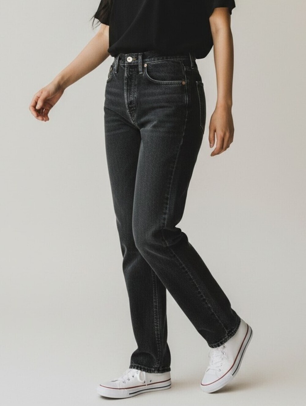 Ikeda Vintage 80' High-Rise Straight Leg Jeans